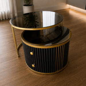 Set de Mesas Decorativas Delux Gold